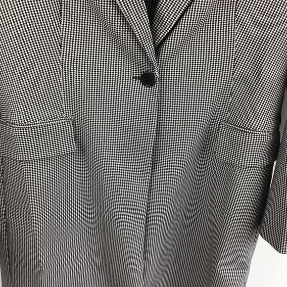 Adrianna Papell one button  long topper jacket tiny houndstooth size medium NWT - Picture 5 of 9